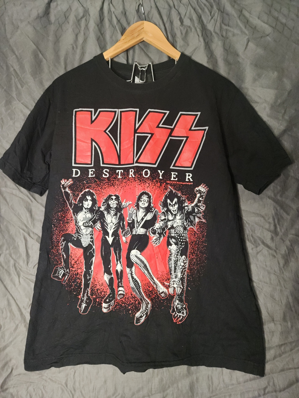 KISS Destroyer Graphic Tee - Black & Red